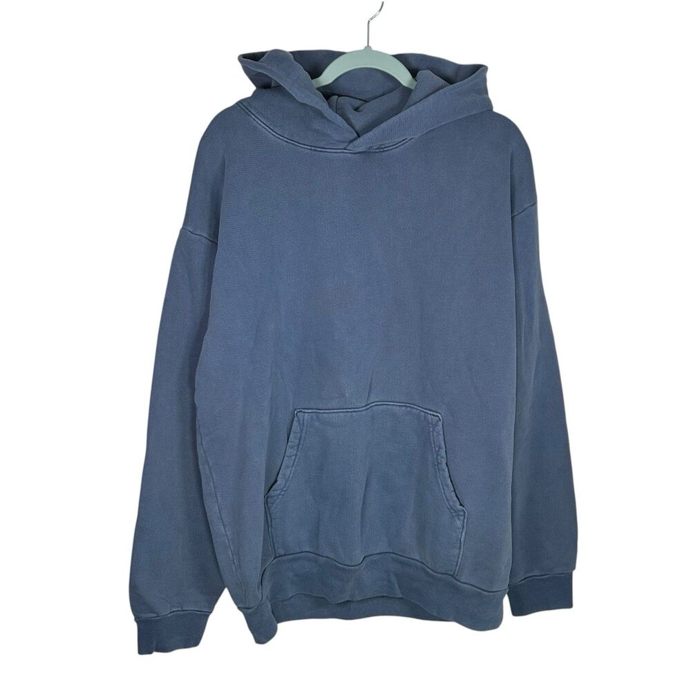 American Giant Vintage Pullover Unisex XL Stone Wash Blue Hoodie Heavyweight NEW